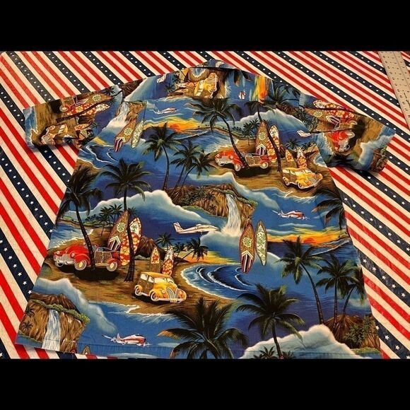 Royal Creations Hawaiian Aloha Button Down Shirt - Picture 13 of 16